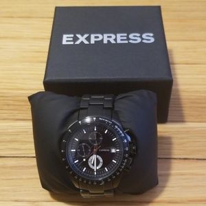 Express #1559 Black Steel Watch